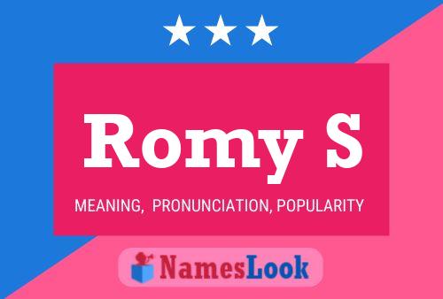 Romy S Namensposter