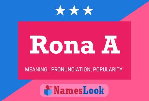 Rona A Namensposter