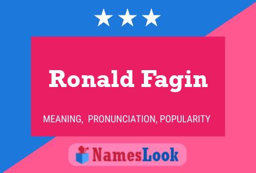 Ronald Fagin Namensposter