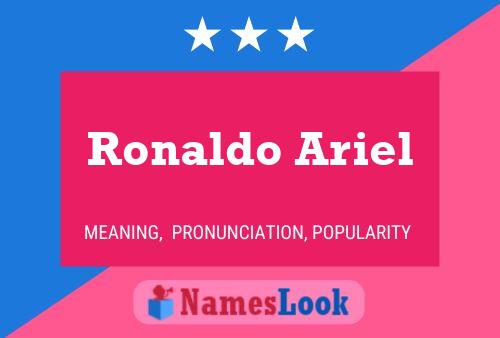 Ronaldo Ariel Namensposter