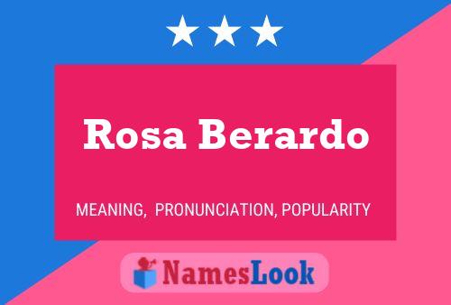 Rosa Berardo Namensposter