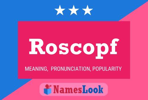 Roscopf Namensposter