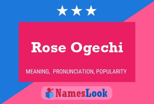 Rose Ogechi Namensposter