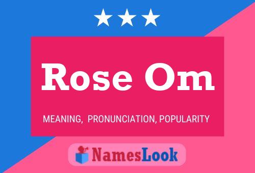 Rose Om Namensposter