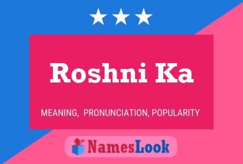 Roshni Ka Namensposter