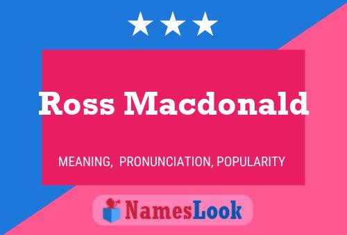 Ross Macdonald Namensposter