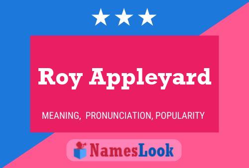 Roy Appleyard Namensposter