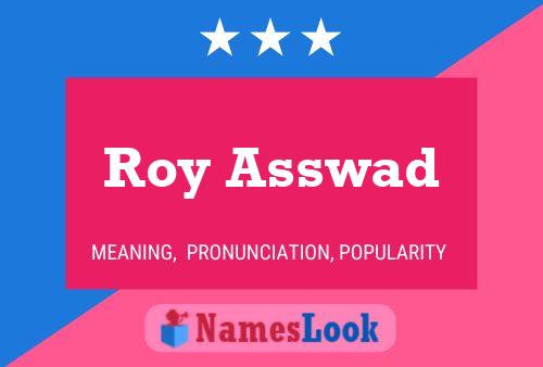 Roy Asswad Namensposter