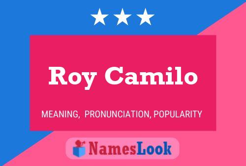 Roy Camilo Namensposter