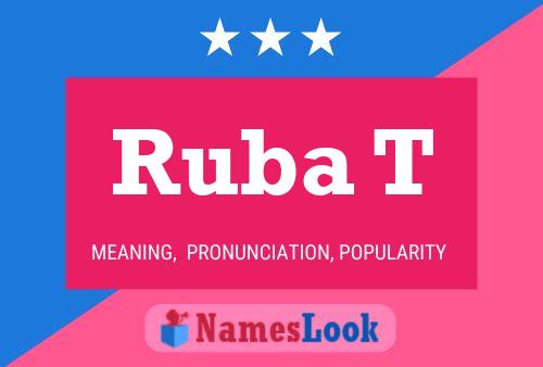 Ruba T Namensposter