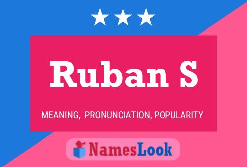 Ruban S Namensposter