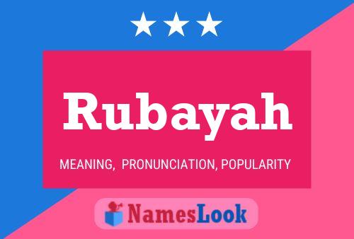 Rubayah Namensposter