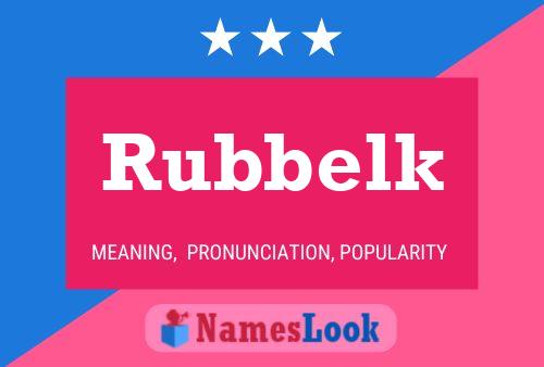 Rubbelk Namensposter