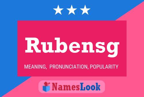 Rubensg Namensposter