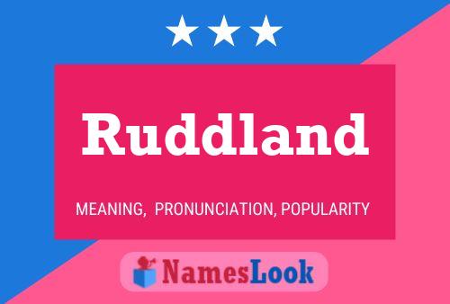 Ruddland Namensposter