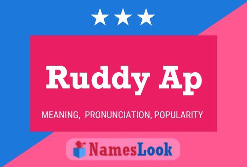 Ruddy Ap Namensposter