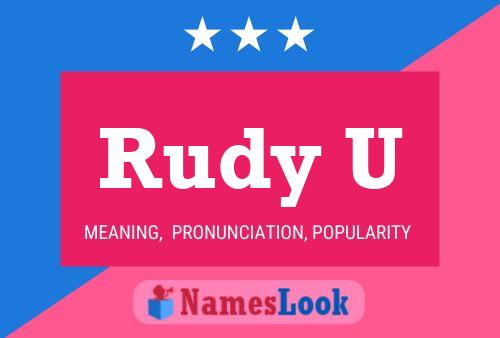 Rudy U Namensposter