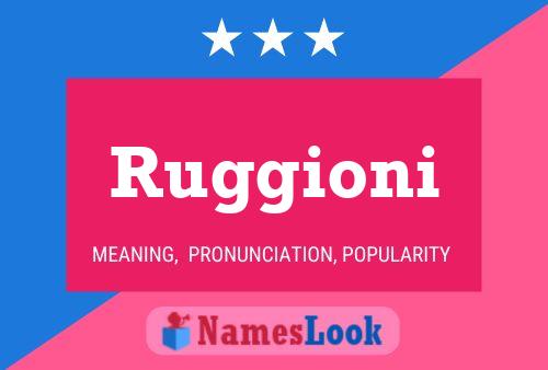 Ruggioni Namensposter