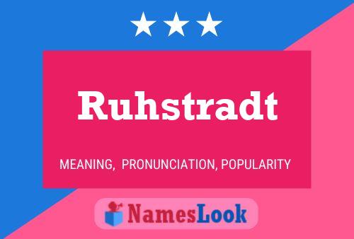 Ruhstradt Namensposter