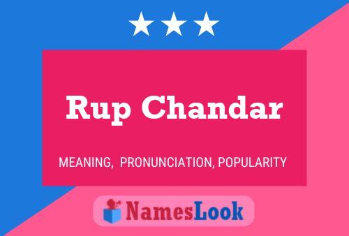 Rup Chandar Namensposter