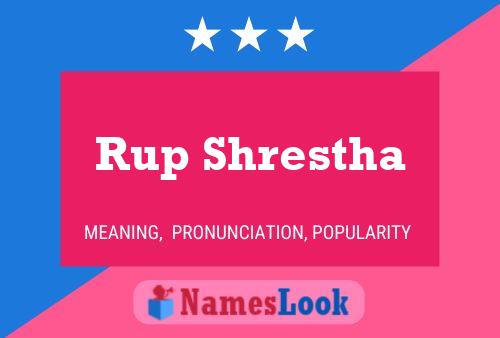 Rup Shrestha Namensposter