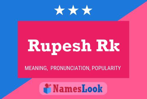 Rupesh Rk Namensposter