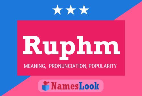 Ruphm Namensposter