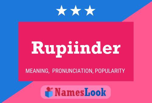 Rupiinder Namensposter