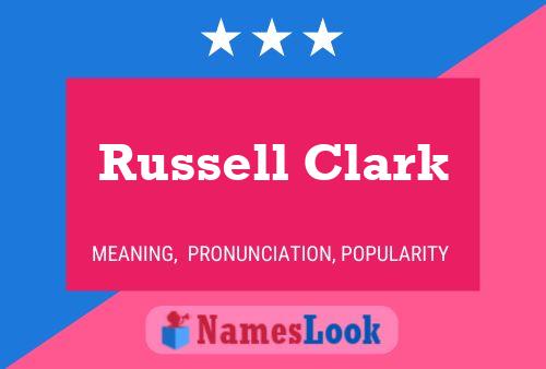 Russell Clark Namensposter