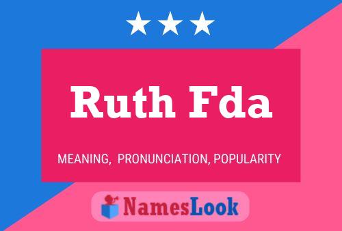 Ruth Fda Namensposter