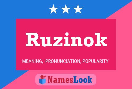 Ruzinok Namensposter