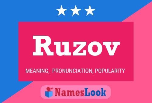 Ruzov Namensposter