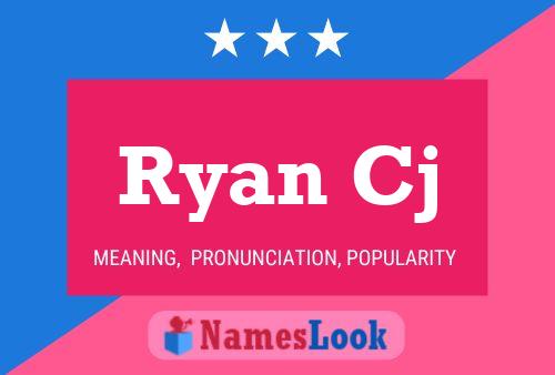 Ryan Cj Namensposter