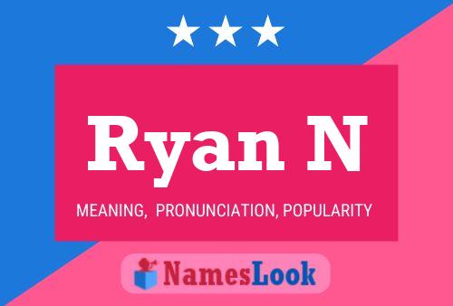 Ryan N Namensposter