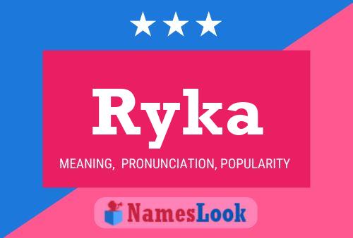 Ryka Namensposter