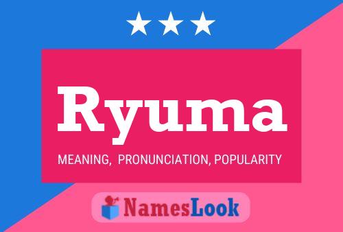 Ryuma Namensposter