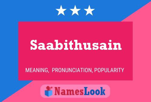 Saabithusain Namensposter