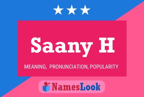 Saany H Namensposter