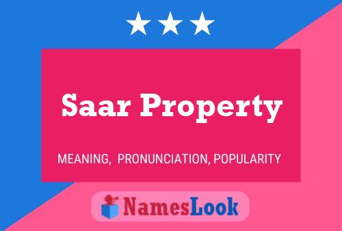 Saar Property Namensposter