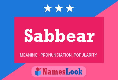 Sabbear Namensposter