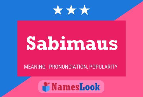 Sabimaus Namensposter