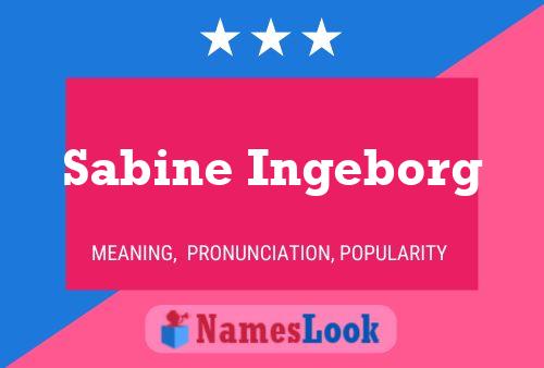 Sabine Ingeborg Namensposter