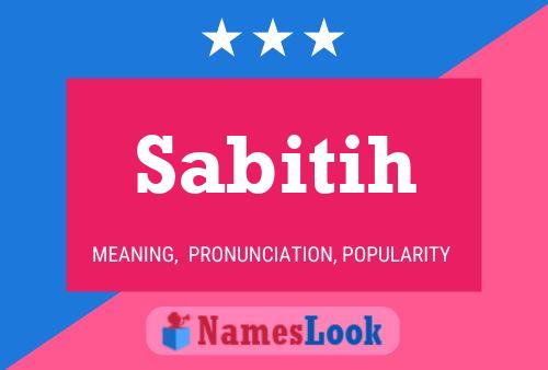 Sabitih Namensposter