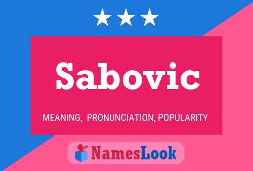 Sabovic Namensposter