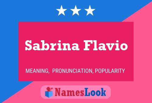 Sabrina Flavio Namensposter