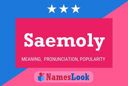 Saemoly Namensposter