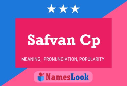 Safvan Cp Namensposter