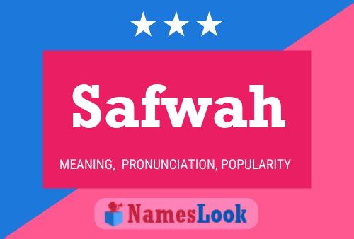 Safwah Namensposter