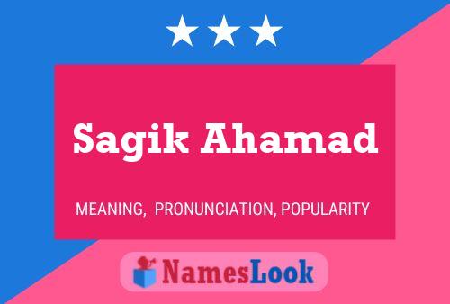 Sagik Ahamad Namensposter