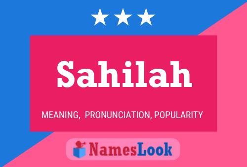 Sahilah Namensposter